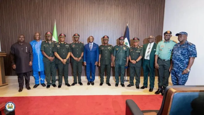 President Bio Decorates Senior Military Officers