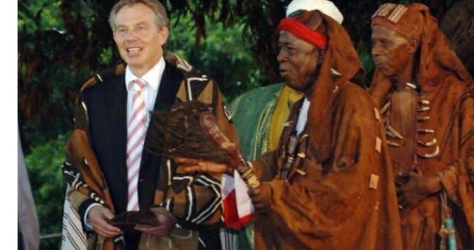 Tony Blair Honored as Critical Chief in Sierra Leone