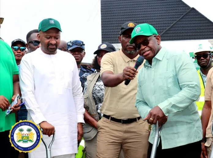 President Bio and VP Jalloh Launch SLPP Regional Office Construction in Kenema