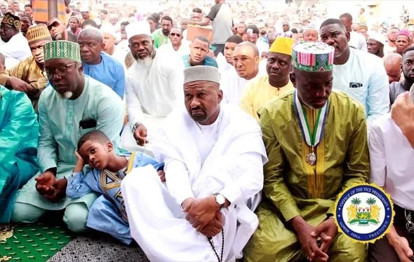 Vice President Jalloh Leads Eid Al-Adha Prayers, Urges National Unity